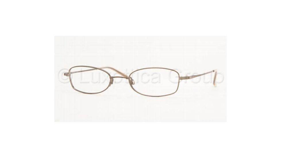 Luxottica Eyeglasses Frames LU6537, Luxottica LU6537 Eyeglasses Styles 49 mm Lens Diameter / Golden Java Frame w/Non-Rx Lenses
