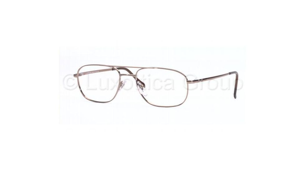 Luxottica LU 1339T Eyeglasses Styles Shiny Copper Frame w/Non-Rx 55 mm Diameter Lenses, T126-5518