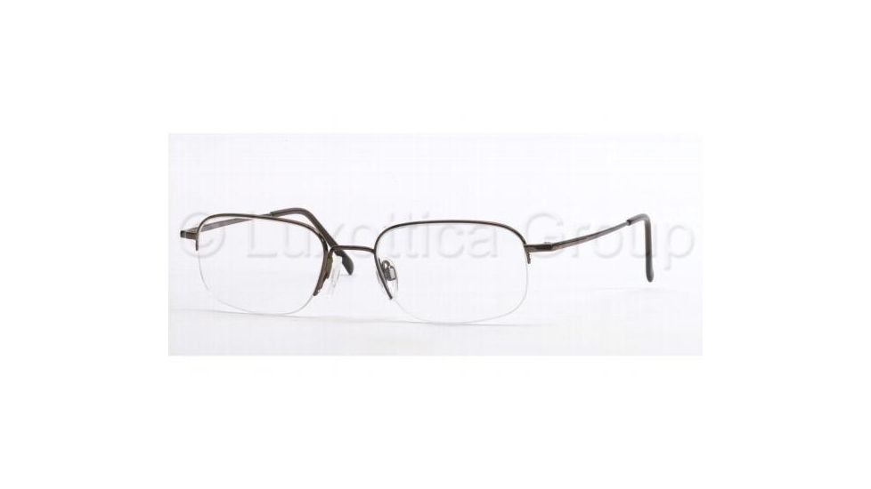 Luxottica LU 6506 Eyeglasses Styles Brown Frame w/Non-Rx 52 mm Diameter Lenses, 3004-5219, Luxottica LU 6506 Eyeglasses Styles Brown Frame w/Non-Rx 52 mm Diameter Lenses