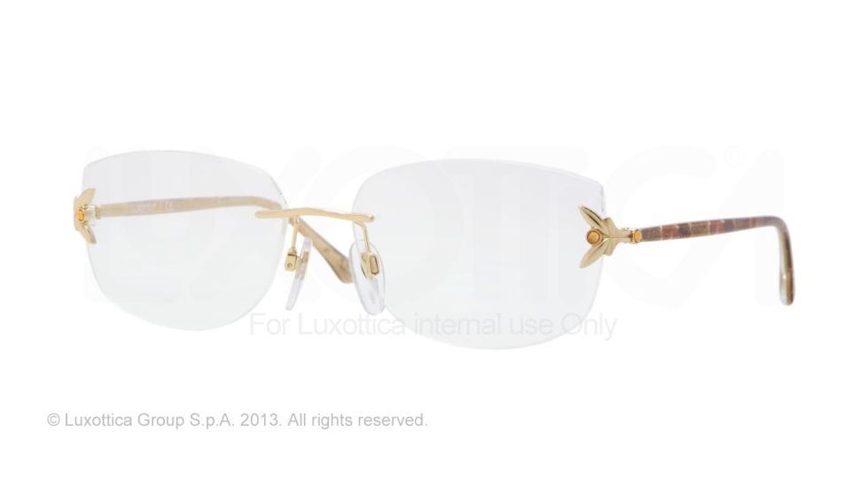 Luxottica LU2297B Eyeglass Frames F242-56 - Glossy Gold Frame