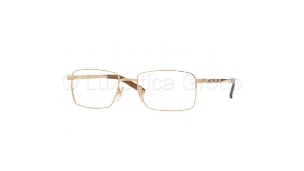 Luxottica Titanium LC 1407T Eyeglasses Styles - Gold Frame w/Non-Rx 52 mm Diameter Lenses, 00GP-5218