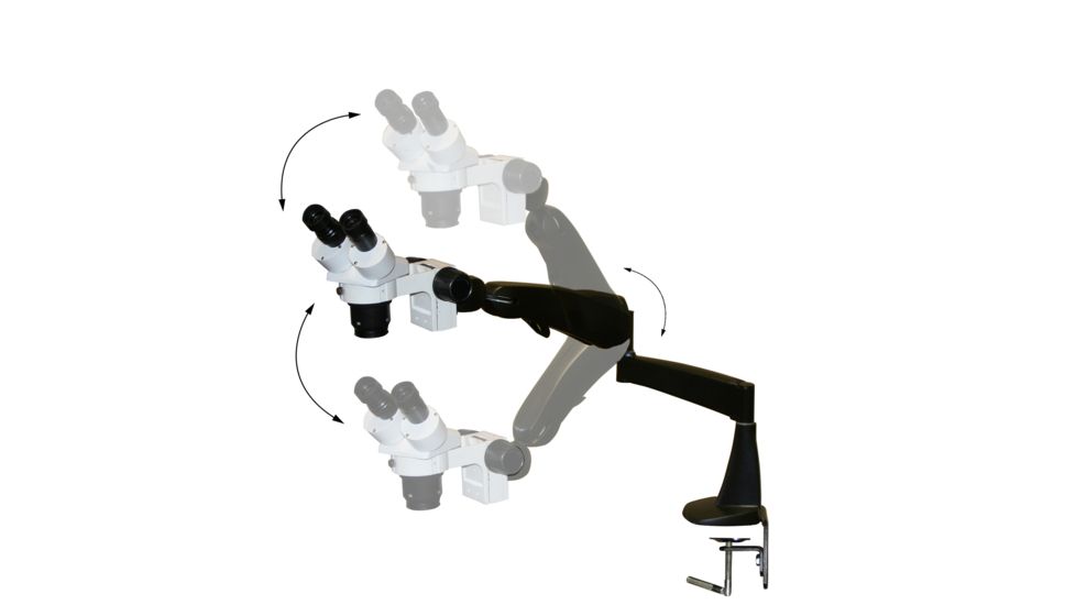 LW Scientific DM 10x/20x Magnification on Pnuematic Arm, CREAM DMM-S12N-PA77