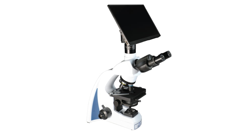 LW Scientific Trinocular Microscope with BioVID 1080 Camera and 13 in Monitor, iNM-T4BV-iPL3