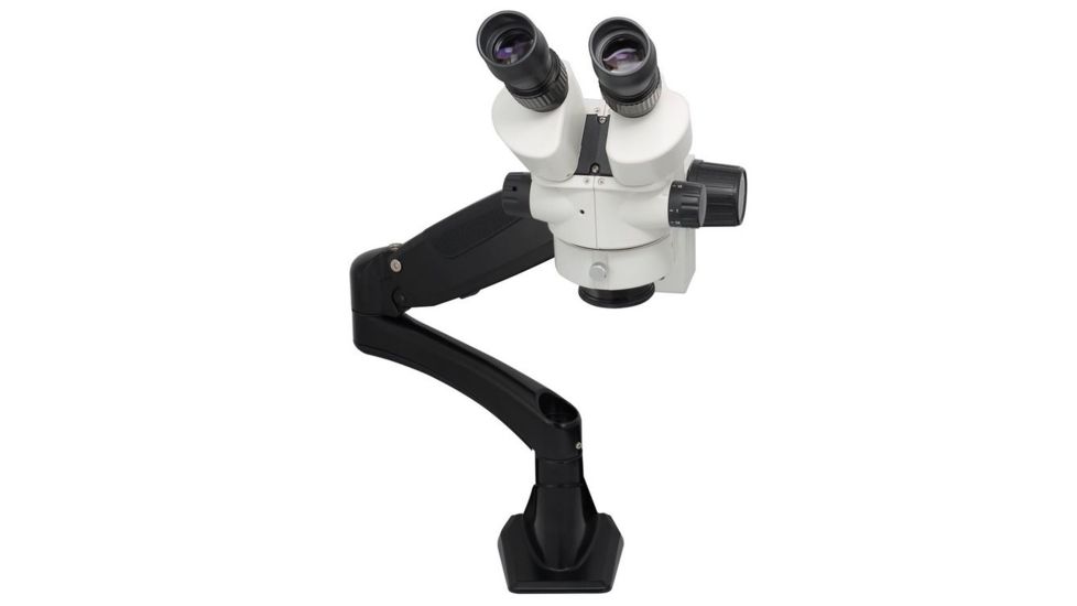 LW Scientific Z4  Binocular Stereo Zoom Microscope on Pnuematic Arm, CREAM Z4M-TZM7-PA77