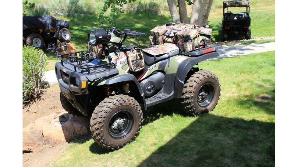 Coleman Mad Dog ATV Tank Top Saddle Bag,  Two Zippered Compartments, Polyester, RealTree APG Camo 2000012642