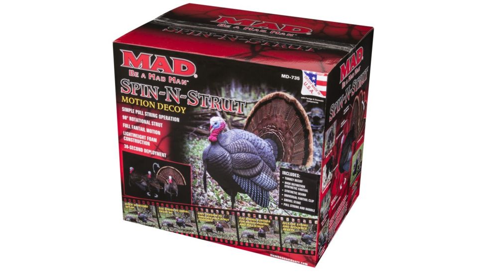 MAD Spin-N Strut Turkey Decoy, Brown, MD-735