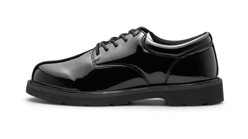 Maelstrom Gloss Duty Oxford Mens Shoe, Wide, 8.5, Black, 220-8.5W