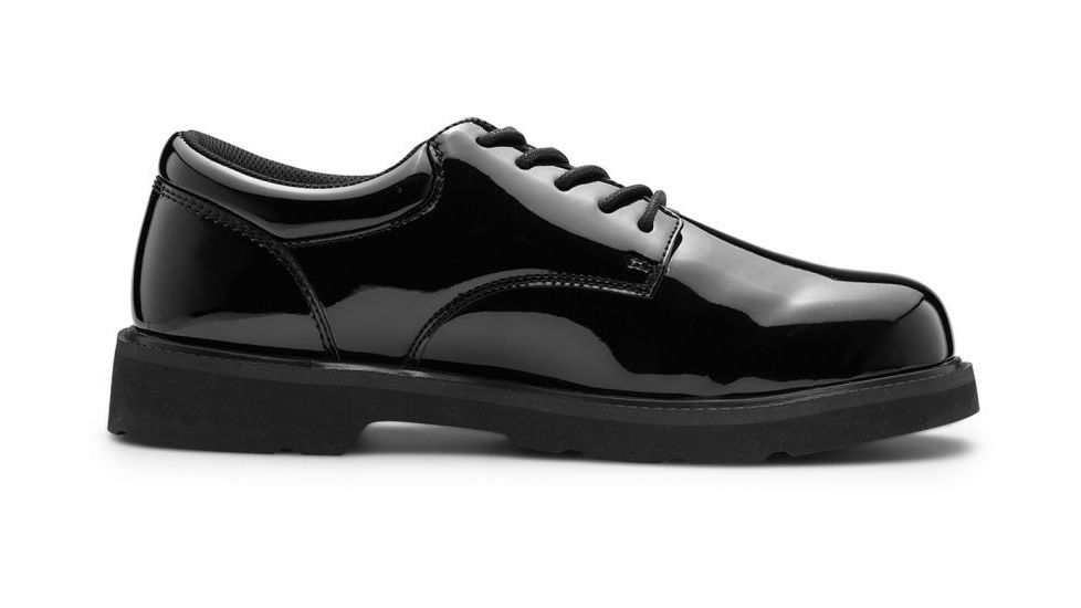 Maelstrom Gloss Duty Oxford Mens Shoe, Wide, 8.5, Black, 220-8.5W