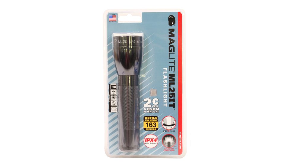Maglite 2C Cell,Gray,Whs ML25IT-2096