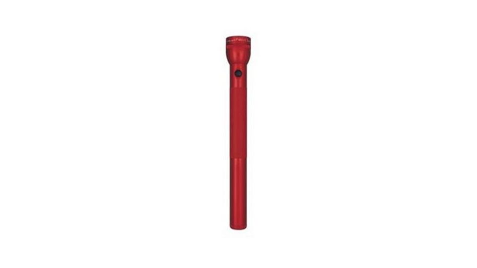 MagLite 5-cell D Flashlight Heavy Duty Water Resist Aluminum, Red, Display Box S5D035