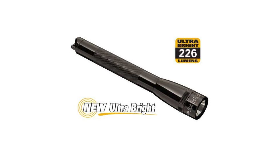 Maglite LED Mini Maglite 2-Cell AA Pro Flashlight, Presentation Box, Black SP2P017