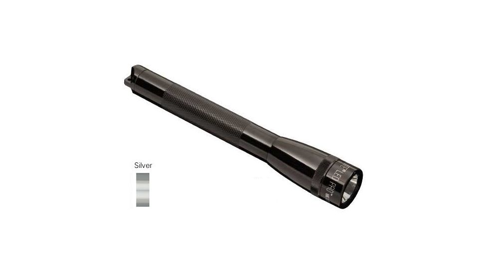 Maglite LED Mini Maglite 2-Cell AA Pro Flashlight, Presentation Box, Silver SP2P107