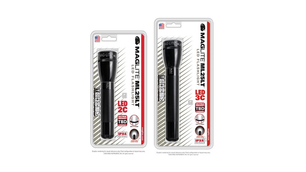Maglite Ml25lt C-cell Led Flashlight, Black - ML25LT-S2016