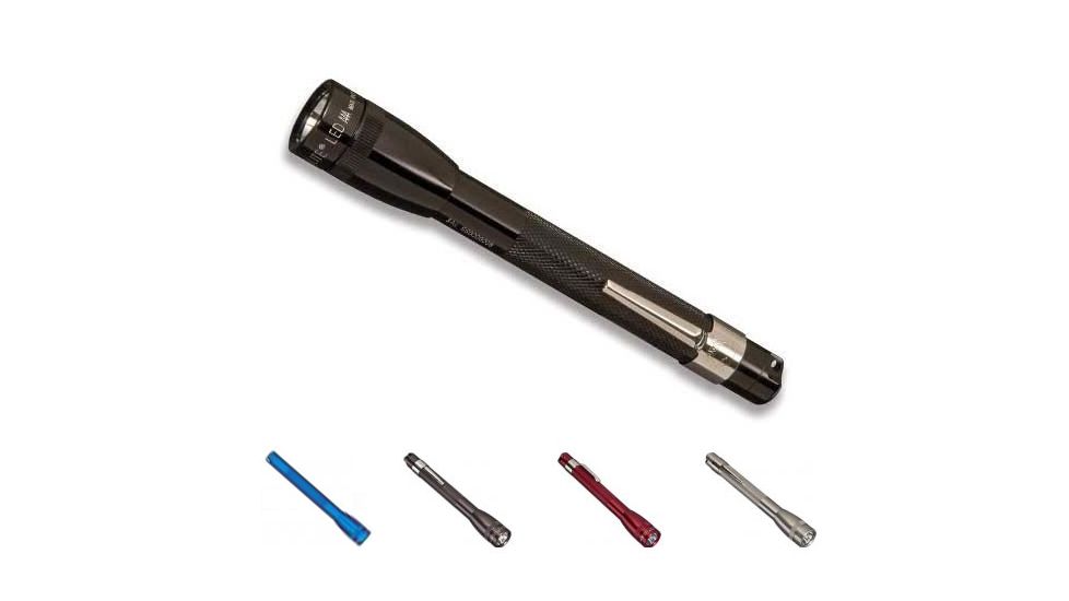 MagLite Mini MagLite AAA LED Flashlight w/ Presentation Box, Black, Blue, Gray, Red, Silver