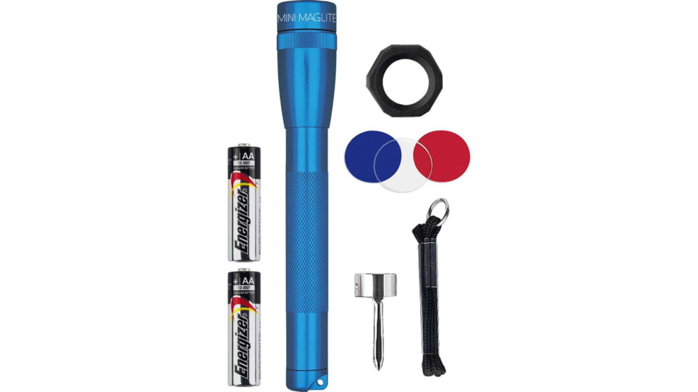 Maglite Mini Pro 2 Aa-cell Led Flashlight Combo Pack, Blue - SP2P11C