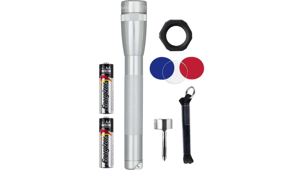 Maglite Mini Pro 2 Aa-cell Led Flashlight Combo Pack, Silver - SP2P10C