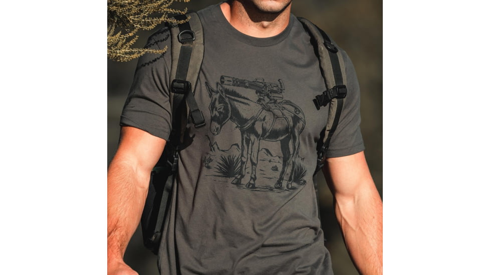 Magpul Burro Cotton T-Shirt - Mens, Charcoal Gray, Medium, MAG1190-010-M