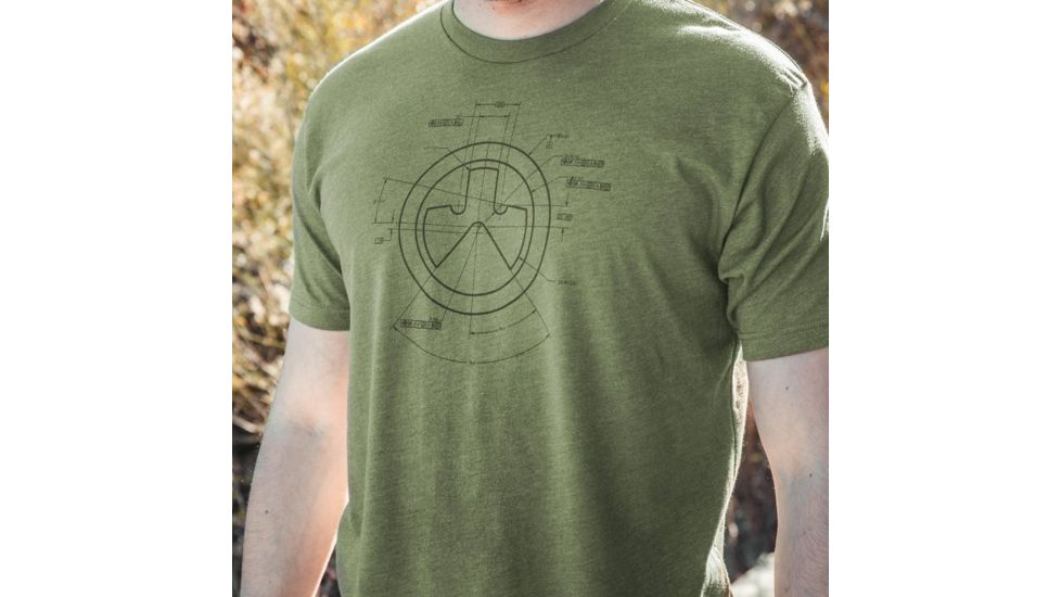 Magpul Industries Engineered CVC T-Shirt, Olive Drab Heather, Small, MAG1118-317-S