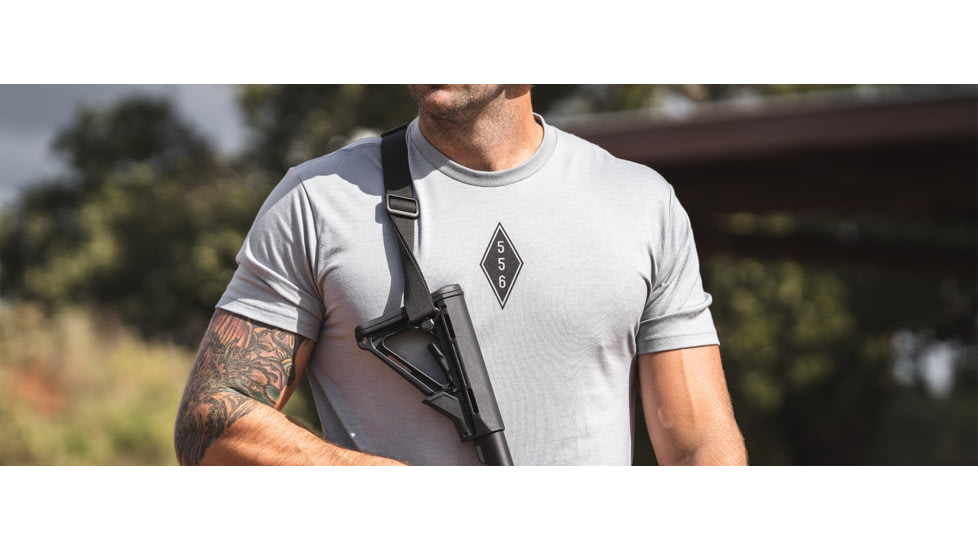 Magpul Industries Engineered To Feed T-Shirt - Mens, Stone Gray Heather, Cotton/Polyester, Short Sleeve, Small, MAG1280-041-S