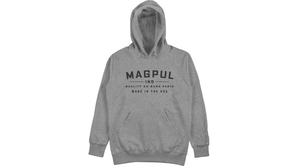 Magpul Industries Go Bang Parts Hoodie - Mens, Athletic Gray Heather, 2XL, MAG1256-030-2X
