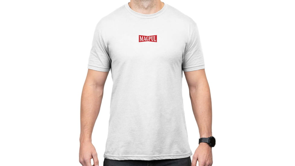 Magpul Industries Hot &amp; Fresh T-Shirt - Mens, White, Short Sleeve, Small, MAG1270100S