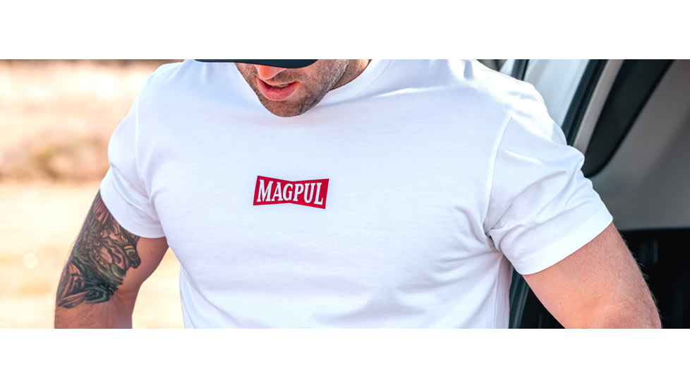 Magpul Industries Hot &amp; Fresh T-Shirt - Mens, White, Short Sleeve, Small, MAG1270100S
