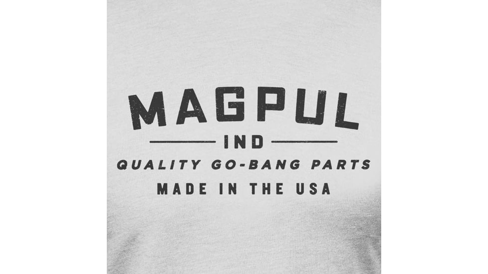 Magpul MAG1112-041-XL Go Bang Parts Stone Gray Heather Cotton/Polyester Short S