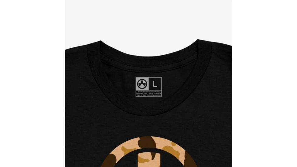 Magpul MAG1527-001-M Raider Camo Icon CVC Black Cotton/Polyester Short Sleeve M