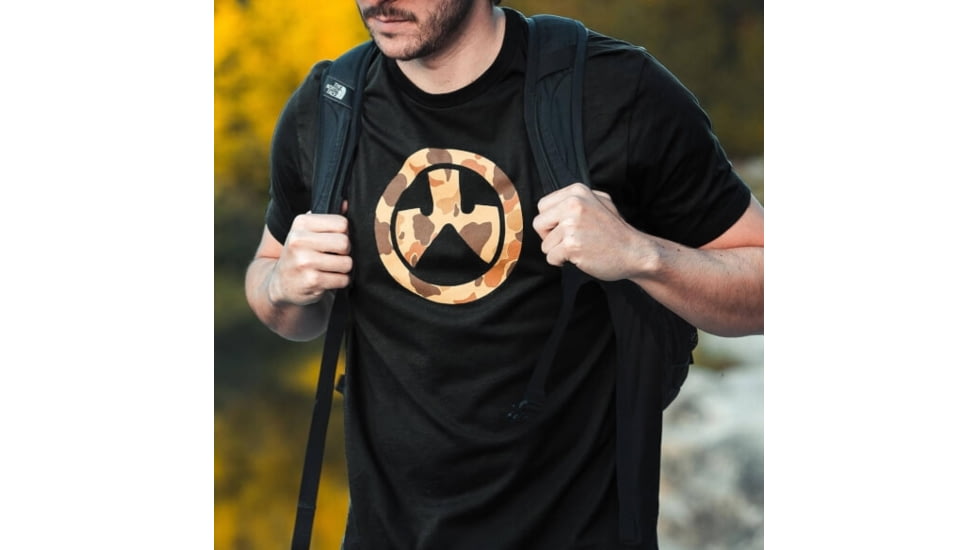 Magpul MAG1527-001-M Raider Camo Icon CVC Black Cotton/Polyester Short Sleeve M