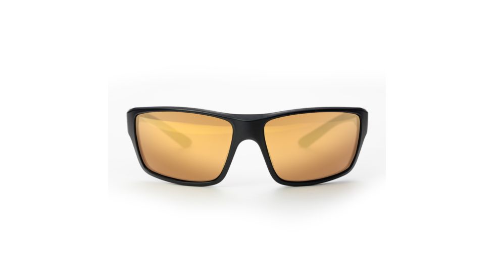 Magpul Industries Summit Sunglasses w/Polycarbonate Lens, Matte Black Frame, Bronze Lens w/ Gold Lens Mirror 250-028-023