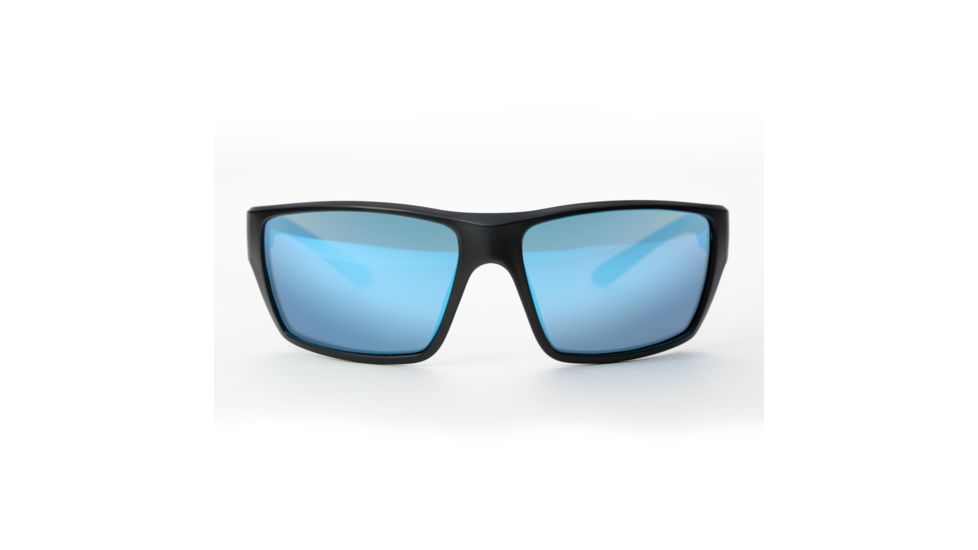 Magpul Industries Terrain Sunglasses w/Polycarbonate Lens, Matte Black Frame, Rose Lens w/ Blue Lens Mirror,  250-028-011