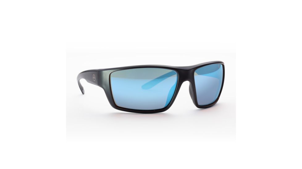 Magpul Industries Terrain Sunglasses w/Polycarbonate Lens, Matte Black Frame, Rose Lens w/ Blue Lens Mirror,  250-028-011