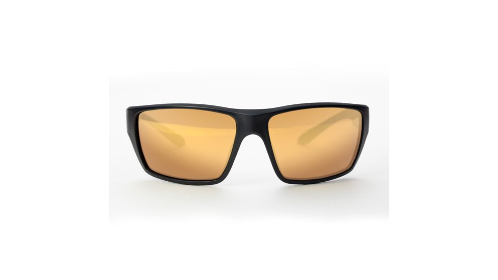 Magpul Industries Terrain Sunglasses w/Polycarbonate Lens, Matte Black Frame, Bronze Lens w/ Gold Lens Mirror 250-028-013