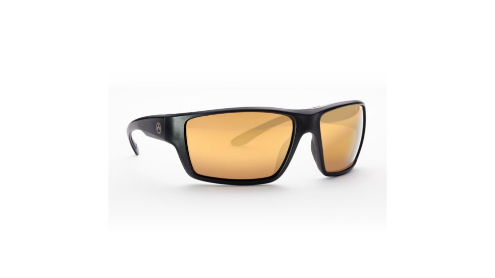 Magpul Industries Terrain Sunglasses w/Polycarbonate Lens, Matte Black Frame, Bronze Lens w/ Gold Lens Mirror 250-028-013