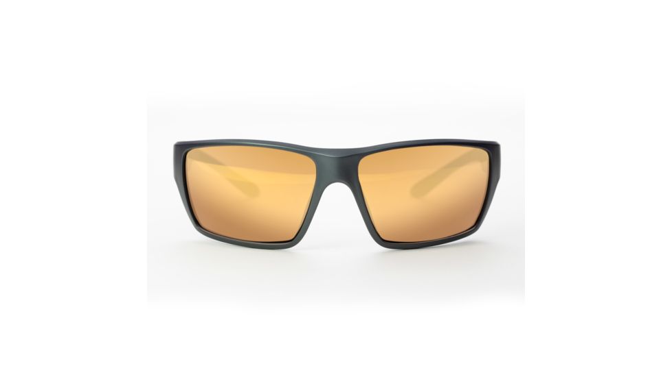 Magpul Industries Terrain Sunglasses w/Polycarbonate Lens, Matte Gray Frame, Bronze Lens w/ Gold Lens Mirror, 250-028-016