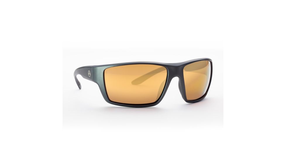 Magpul Industries Terrain Sunglasses w/Polycarbonate Lens, Matte Gray Frame, Bronze Lens w/ Gold Lens Mirror, 250-028-016