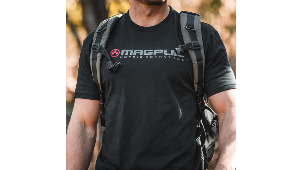 Magpul Industries Unfair Advatange Graphic T-Shirts - Mens, Black Cotton/Polyester Short Sleeve, XL, MAG1399-001-XL