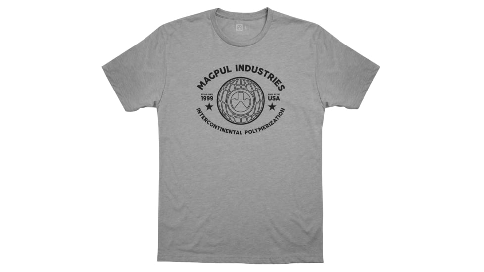 Magpul Industries Polymerization CVC T-Shirt, 3XL, Athletic Heather, MAG1140-030-3XL