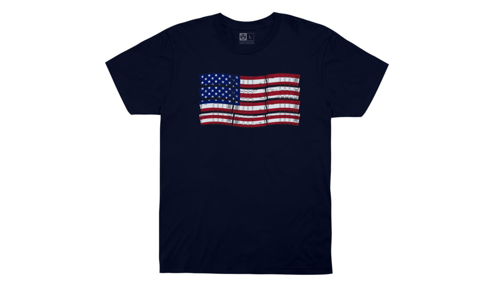 Magpul Industries PMAG-Flag Cotton T-Shirt - Men's, Navy, 2XL, MAG1180-410-2XL