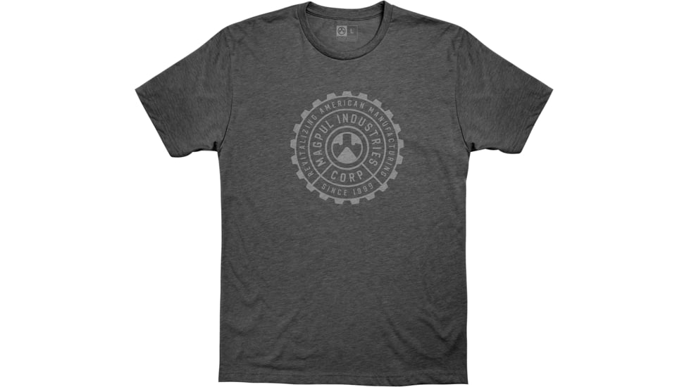 Magpul Manufacturing Blend T-Shirt - Men's, Charcoal Heather, 2XL, MAG1202-011-2X