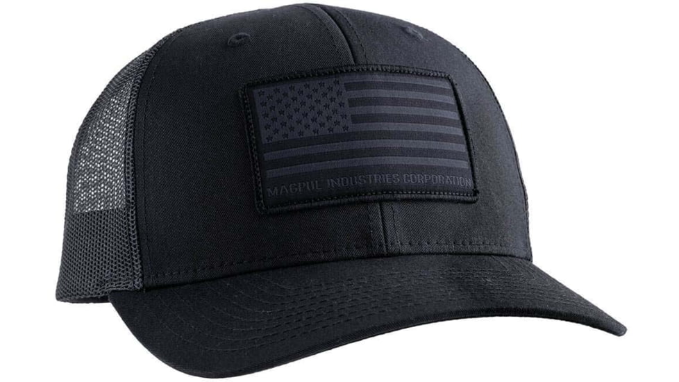 Magpul MAG1215-001 Standard Black Adjustable Snapback OSFA Structured Woven Ame