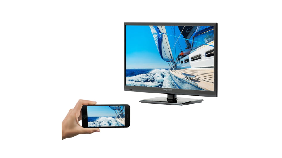 Majestic Global USA LED Full HD 12V TV w/Built-In Global HD Tuners, DVD, USB &amp; MMMI Ultra Low Power Current 22" 63039