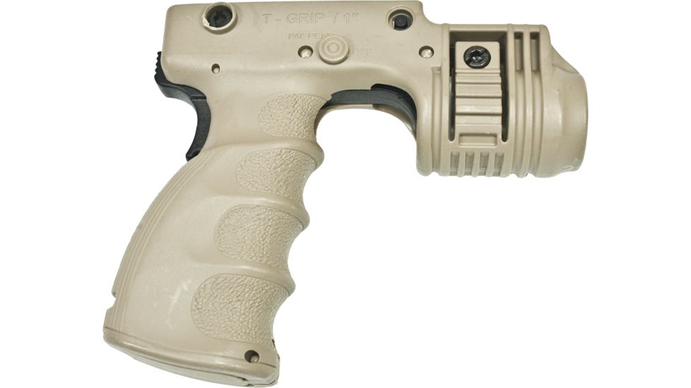 FAB Defense Tactical ForeGrip &amp; 1inch Light Mount w/ Rear Activation Switch - Desert Tan