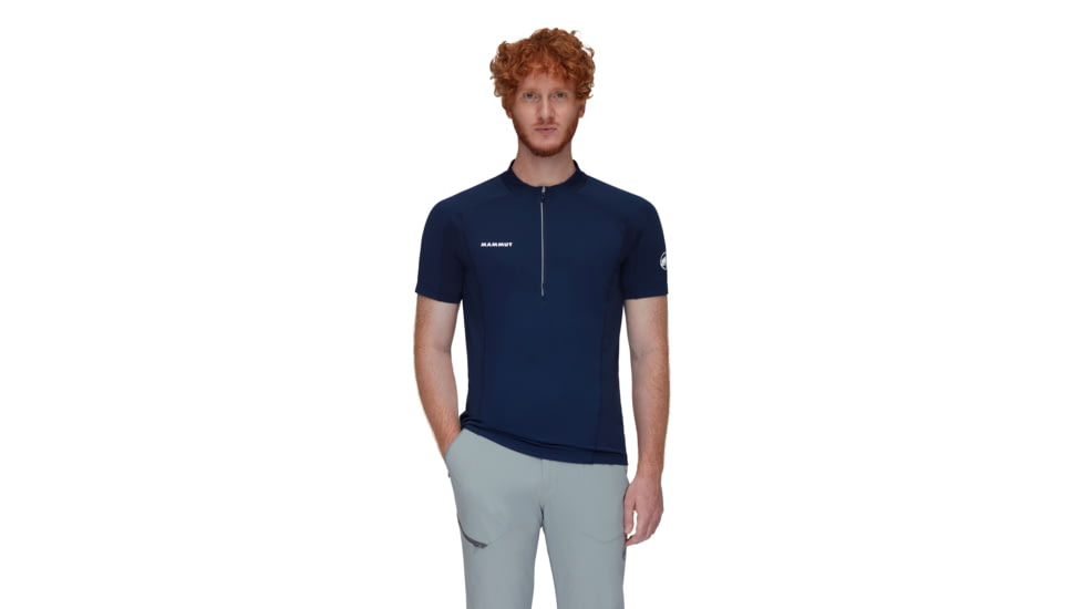 Mammut Aenergy FL Half Zip T-Shirt - Mens, Marine, L, 1017-04930-5118-115