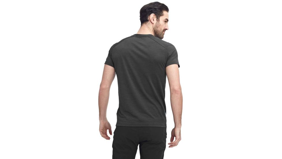 Mammut Alvra T-Shirt - Mens, Black Melange, Extra Large, 1017-01850-0033-116