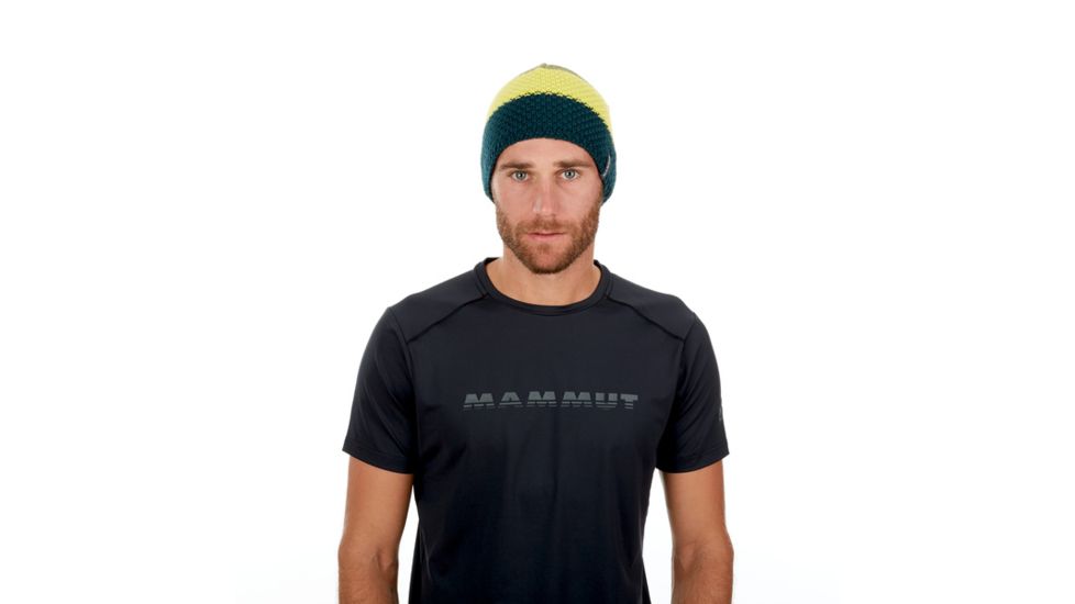 Mammut Alyeska Beanie, Dark Teal-Canary, One Size, 1090-04380-40011-1