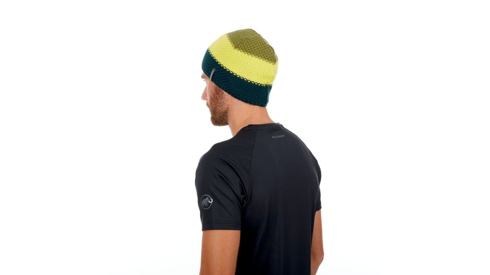 Mammut Alyeska Beanie, Dark Teal-Canary, One Size, 1090-04380-40011-1