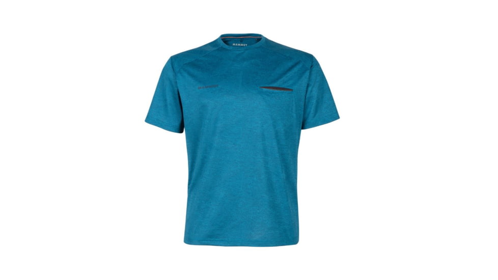 Mammut Crashiano T-Shirt - Men's, Sapphire Melange, Large, 1017-01720-50245-115