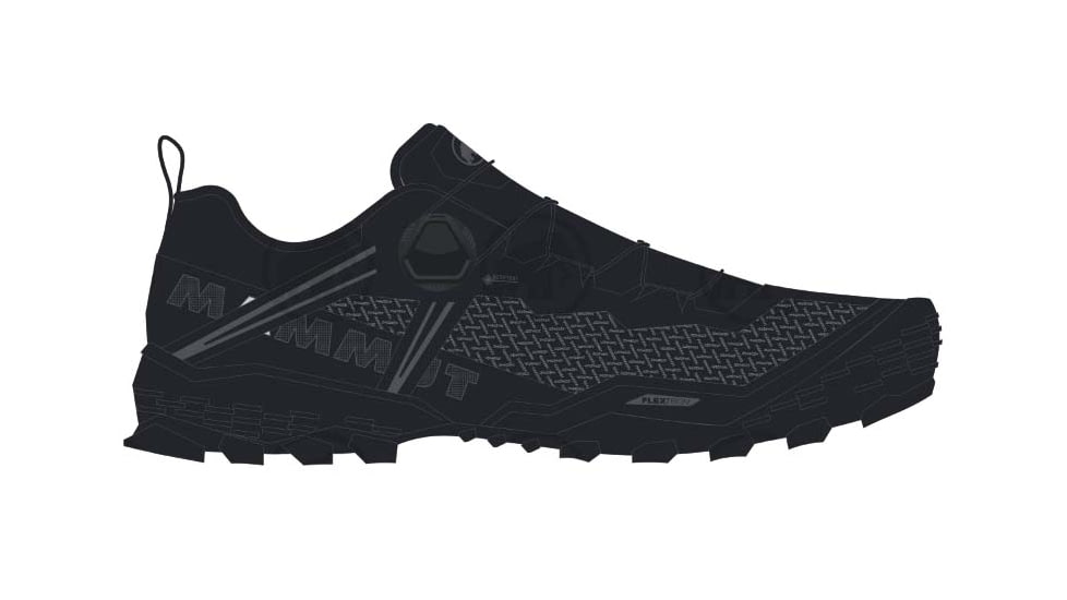 Mammut Ducan BOA Low GTX Shoes - Mens, Black, 9, 3030-04400-0001-1090