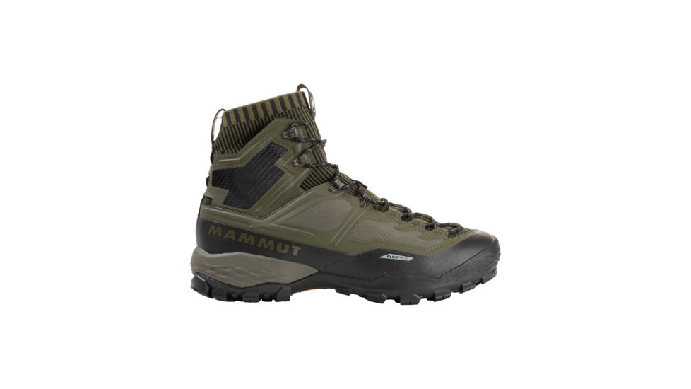 Mammut Ducan Knit High GTX Backpacking Boots - Men's, Dark Olive/Black, 9.5 US, 3030-03490-4027-1085